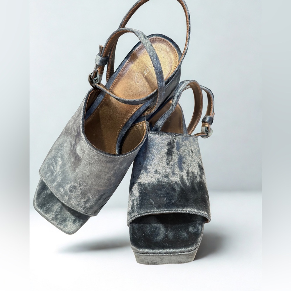 Circus by Sam Edelman blue Velvet Platform Heels